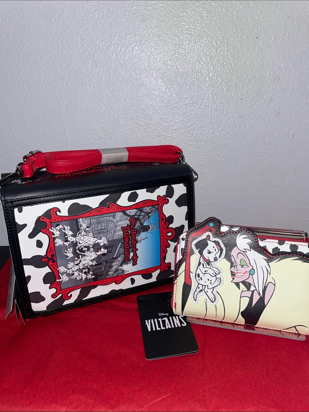 Loungefly Disney 101 Dalmatians Storybook Series Crossbody Backpack & Wallet Set